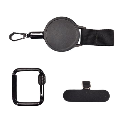Zephylix Handy-Umhängeband, einziehbarer Schlüsselanhänger, Clutch, Diebstahlschutz, Handy-Leine für Outdoor, Wandern, Radfahren, 1 Stück