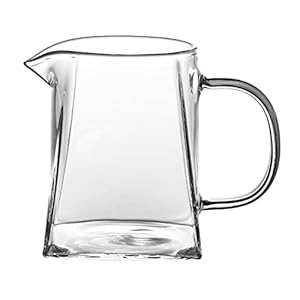 lesulety Vierkante Clear Glass Sharing Pot Mok Dessert Bowl Geschikt voor dessert, ijscoupe, ijs, fruit, 350ml