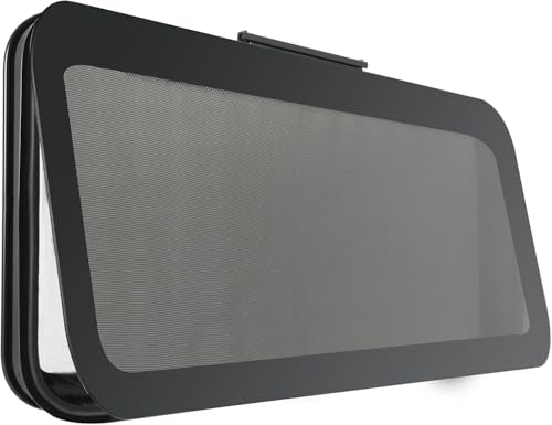 OUTPRIZE Frameless RV Window 30 W x 20 H Tinted RV Window with Net Screen and Trim Ring Suitable for 1-1/2 or 1-7/8 Walls DOT Approved
