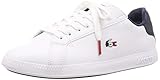 Lacoste Damen Graduate TRI 1 SFA Sneakers, Wht/NVY/Red, 38 EU