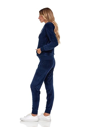 Cheetah Ladies 2 Piece Velour Jogger Set, Hoodie and Sweatpants Ladies Tracksuit2