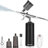 Ovaga Kit d'Aérographe 32 PSI, Compresseur d'Aérographe sans Fil Rechargeable...