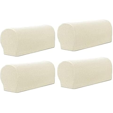 BADASS SHARKS Soft Stretch Plush Armrest Covers, Stretch Armrest Covers for Chairs/Sofas, Couch Arm Covers, Furniture Protector Armchair Slipcovers for Recliner, Set of 2 Cover