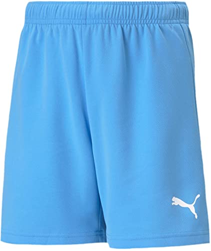 Puma - Juniors Teamrise Short, Color Team Light Blue/Puma White, Size: X-Small
