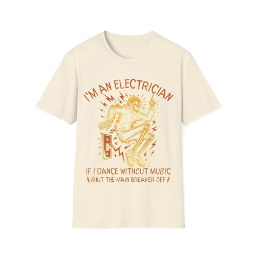 T-shirt électricien blague pour briser la glace sur les chantiers