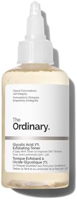 The Ordinary Glycolic Acid 7% Exfoliating Toner, Brightening and Smoothing Daily Toner for More Even-Looking Skin Tone