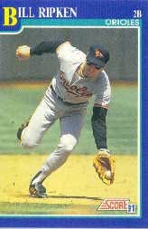1991 Score 487 Bill Ripken at Amazon's Sports Collectibles Store