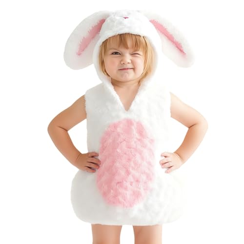 JEGERMIG Halloween Toddler Bunny Animal Plush Costume Baby 3-36 Months Cartoon Onesie Homewear Infants Outfit