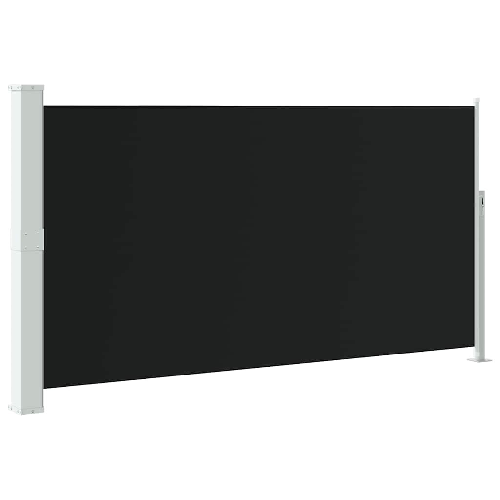 Vidaxl Patio Terrace Side Awning 160X300cm Black Balcony Sun Shade Screen
