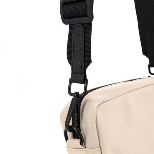 COOWONE wasserdichte Leckerlitasche für Hunde, Leckerlitasche für Hundetraining, integrierter Kotbeutelspender, verstellbare Umhängetasche (Beige)