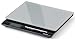 MAUL Briefwaage MAULsquare 18 x 15 cm | Waage bis 5kg belastbar | Moderne Küchenwaage mit Glasoberfläche | Automatische Nullstellung und Abschaltautomatik | Inklusive Batterien | Silber