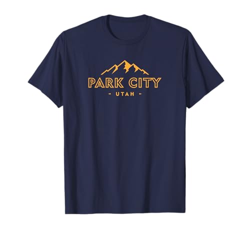 Retro Park City Utah Mens Womens Souvenir Mountain Hiking T-Shirt cover