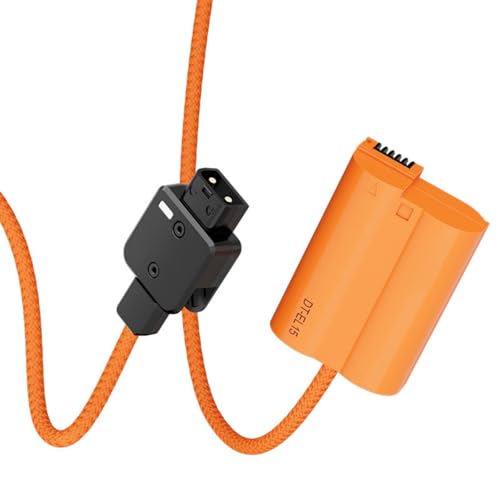 Cable EN-EL15 de batería virtual D-Tap para producción de vídeo continuo en Z6 II y D7500
