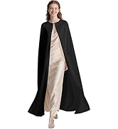 Joukavor Elegant Chiffon Cape with Heart Clasp for Women Wedding Bridal Halloween Cosplay