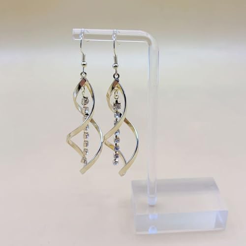 Vivian&CD 14K Gold Infinity Hoop Earrings for Women, Plated Double Linear Long Dangle Drop Earrings Trendy Elegant Teardrop Tear Earrings Jewelry3