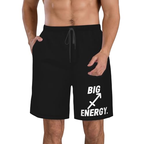 Mens Swim Trunks Big Sagittarius Energy Board Shorts,Breathable Fit Hawaii Beach Shorts Swimwear Bathing Suits,
