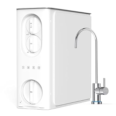 1000 GPD Tankless Reverse Osmosis System Under Sink, Tankless RO System, 7 Stage High-Efficiency Filtration RO Water Filter System, 2:1 Pure to Drain, BPA Free
