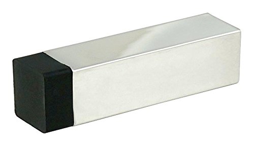 Inox Dsix19-32 Square Wall Mount Door Stop, Polished Stainless Steel #TOP13