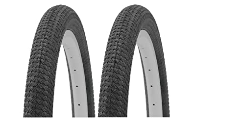 Par de Cubiertas para Bicicleta BMX 20' x 2.125 (54-406), 2 Unidades (Negro)