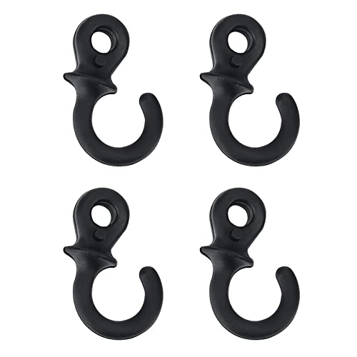 4Pcs Monkey Tail Silencers, Bow Stabilizer Bow Vibration Damper for Bows Rubber Shock Absorber(Black)