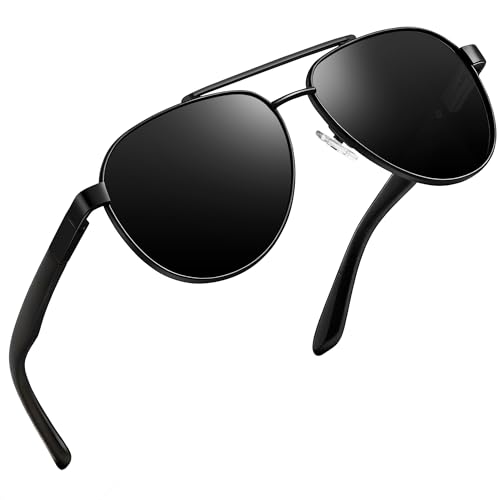 Image of Joopin Polarized Aviator Sunglasses for Men Women Double Bridge Sun Glasses UV Protection Teardrop Shades Sunnies