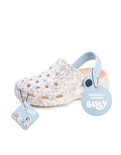 Image of Bluey Clogs for Kids Slip On Footwear with Puppy Novelty Charms | Options | Slippers Sandals Sliders with Adjustable Strap