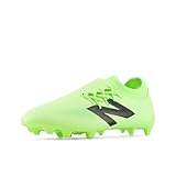 New Balance Unisex Furon Dispatch FG V7+ Soccer Shoe,Bleached Lime Glo/Lime Glo/Phantom,Men 12 / Women 13.5