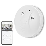 QQBALL Smoke Detector Hidden Camera with Night Vision - 1080p hd Wireless Security Camera for Home and Office - Remote Viewing