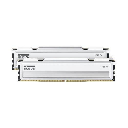 KLEVV FIT V 32GB (2X 16GB) DDR5 Gaming RAM 6000MT/s PC5-48000 Ungepuffert Non-ECC 1,35V CL30 Speicherkit