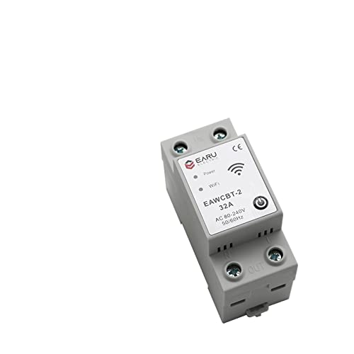 Commutateur de relais temps disjoncteur intelligent 1P + N 90A domotique et vocal