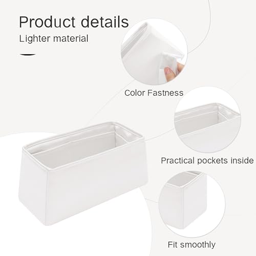 Image of Organizer Insert for Evelyne 16 /29 /33 /40 and More,Silk Touch and Lightweight(Fits Berkin 20, White)