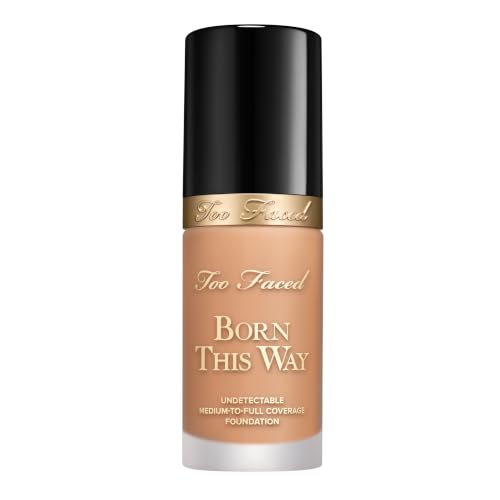 Too Faced Born This Way Natural Finish Liquid Foundation | Grundierung mit Mittlerer bis hoher Deckkraft | 24 Stunden Halt… – Ansicht 1