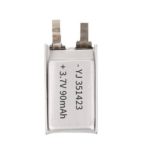 Batería 351423 90 mAh 3,7 V recargable de polímero de litio para dispositivos pequeños