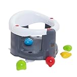 Baby Bath Seat for 6 Months Plus | Portable Non-Slip Baby Bath Chair | Bath Seat with Suction Cups | Baby Bath Support Seat (Grey-with Accessories)
