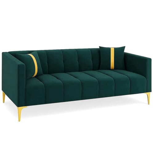 Image of FURNY Modernliving 3 Seater Sofa Set for Premium Living (Teal Color)