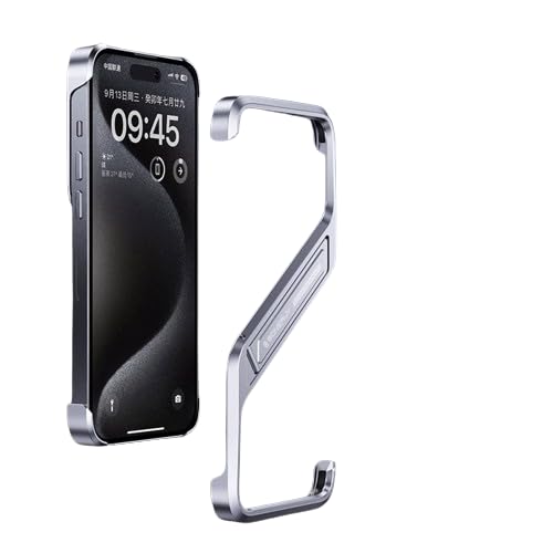 MILLION CASES® Back Cover Case for iPhone 15 Pro Soft Flexible TPU Shockproof Protective Ultra-Thin Metal Bumper Case(Silver) (B0DF2B3XW6) Amazon Price History, Amazon Price Tracker