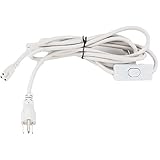 10ft Integrated LED tube power wire cable with On/off switch 3 prong plug