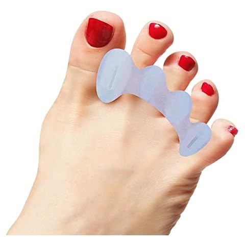 HEALTHY HAPPY LONG LIFE Toe Separators to Correct Your Toes, Toe Spacers to Support Foot Fitness and Balance, Soft for Beginning and Intermediate Users, Durable Cover