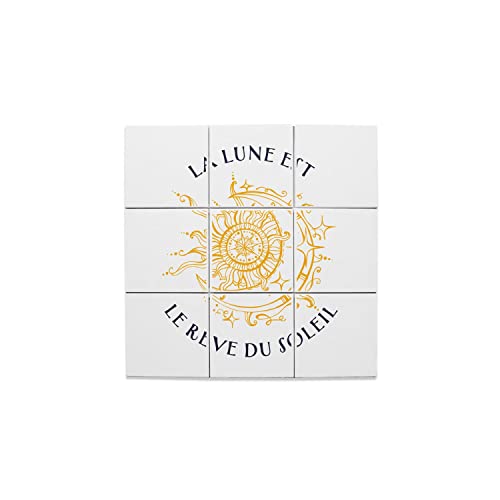 Carreaux céramique La Lune est le Rêve du Soleil pour salon