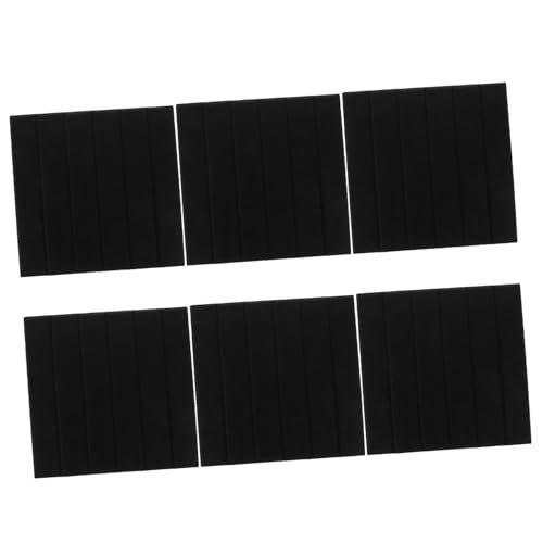 Paneles acústicos 6 piezas tableros de fibra de poliéster para absorción de sonido diseño de rayas verticales para estudio casero oficina y gimnasio miniatura 1