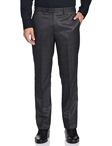 Image of Park Avenue Wool Men's Full Sleeve LUXUS FIT Medium Grey Formal Suit