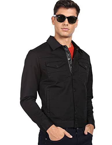 Image of Arrow Newyork Men's Textured Regular Fit T-Shirt