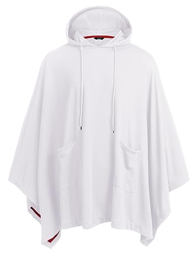 COOFANDY Unisex Casual Hooded Poncho Cape Cloak Fashion...