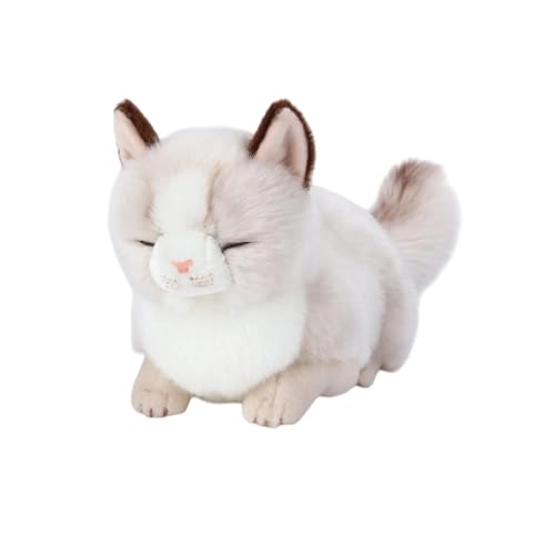 CU-MATE Adorable Stuffed Animals Cat -Handmade Plush Soft Cat -Present Gift for Boys/Girls (Sleeping...