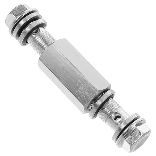 MOLUCKFU Extensor de Línea de Freno para Motocicleta, Adaptador de Extensión de Metal Plateado Conectores Incluidos, Accesorio Ajustable para Sistema de Frenos Delantero, Color Aleatorio