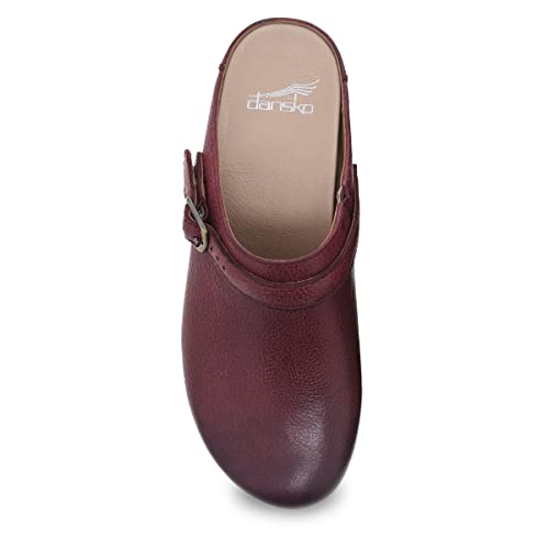 Dansko Berry Slip-On Mule Clogs For Women – Memory Foam And Arch Support For All -Day Comfort And Support – Lightweight Eva Oustole For Long-Lasting Wear Ruby Milled Burnished 7.5-8 M Us #TOP1