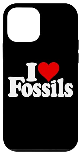 I LOVE HEART FOSSILS PALEONTOLOGY PALEONTOLOGIS �X�}�z�P�[�X iPhone 12 mini �p