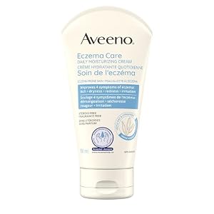 Aveeno Eczema Care Moisturizing Cream – Itchy Skin, Dry Skin, Sensitive Skin, Skin Treatment – Fragrance Free, 166mL