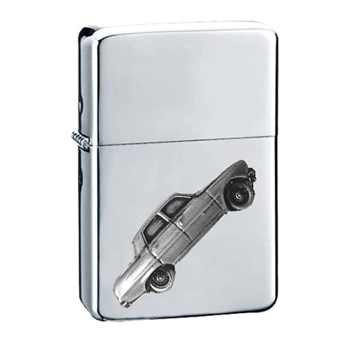 Briquet à essence P6 effet étain, briquet tempête de prestige style rétro