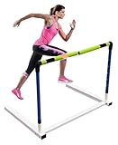 CSNBDMBBSH Adjustable Height Training Hurdle, Outdoor Track and Field Workout Hurdles with Foam Bar, Agility Practice Obstacle Courses Drills